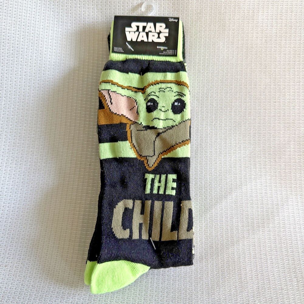 Star Wars The Bounty The Child Baby Yoda Mandalorian Socks Shoe Size 6-12